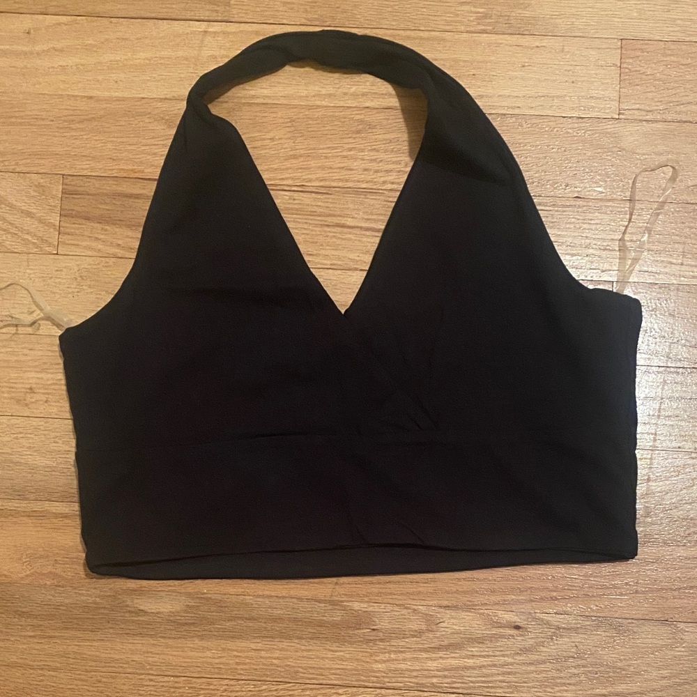 Cotton On Black Halter Top